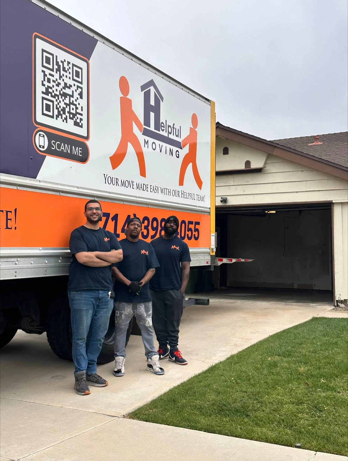 Professional moving team