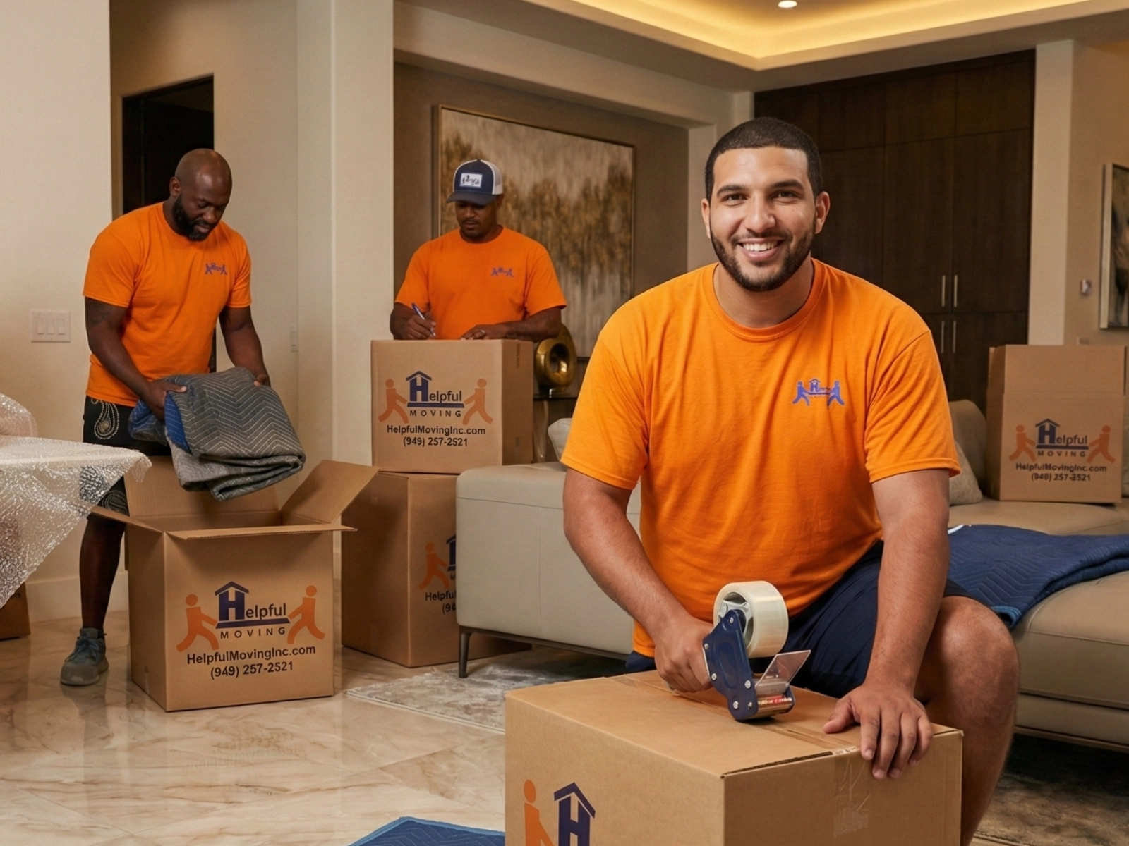 Professional packing services team in Orange County - Helpful Moving